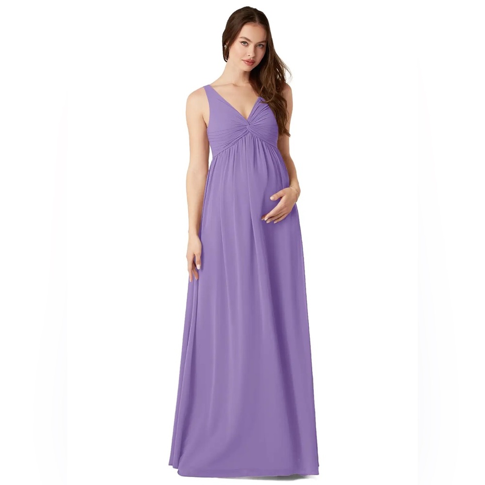 Azazie Yetta Maternity Bridesmaid Dress in Tahiti